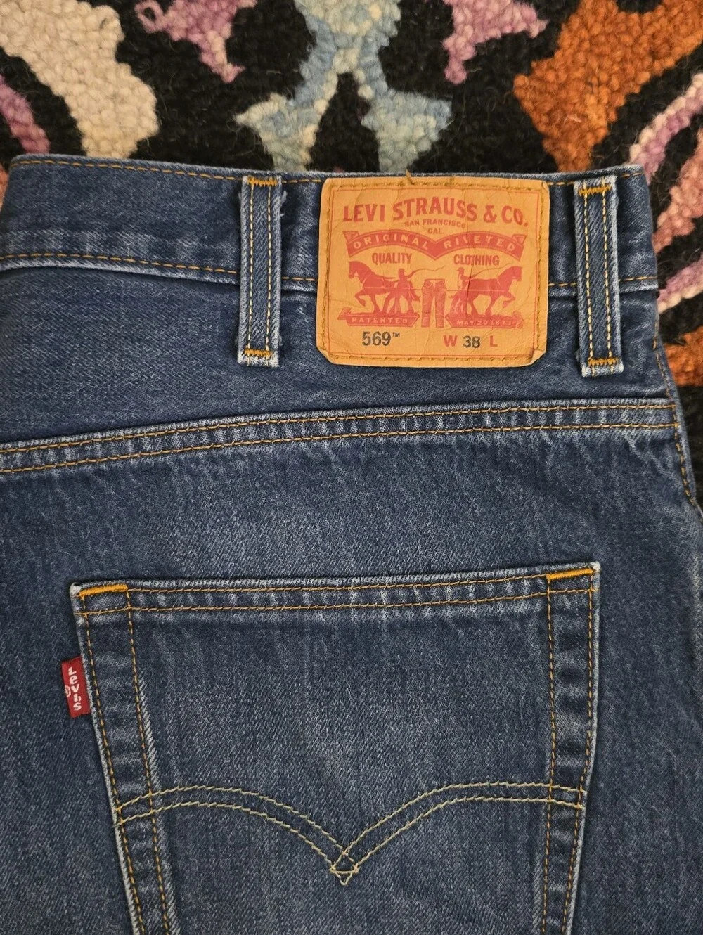 🔥🔥Baggy Levi's 569 blue denim shorts size 38🔥🔥 jorts #denim #levis #569